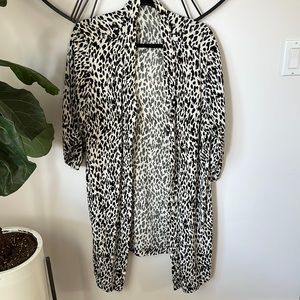 Animal Print Kimono